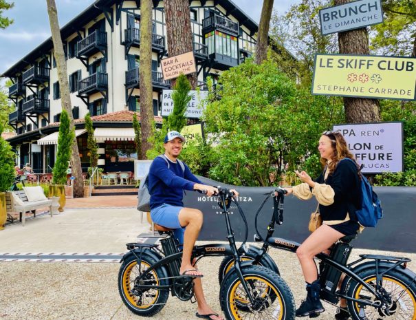 visite privée à vélo du Pyla à la ville d'hiver