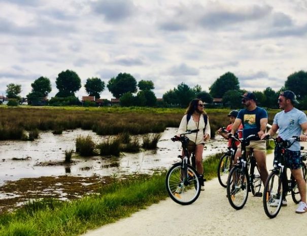 de port en port à vélo électrique